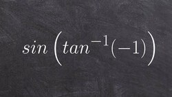 Math tutorial for evaluating the composition of the sine and tangent function Instructional Video