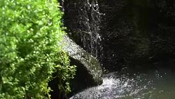 Splashing water in slow motion 180fps Stock Footage