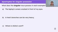 Apostrophes for singular possession and for plural possession Instructional Video