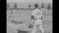 Pittsburgh Pirates spring training with Bing Crosby in San Bernardino, CA; NY Giants training in Phoenix, AZ, March 1952 News Clip