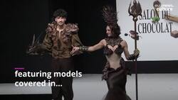 Chocolate on the catwalk: tasty fashions in Paris parade News Clip