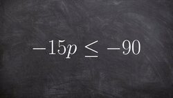 Solving and graphing a one step inequality Instructional Video