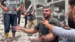 ‘My wife and kids are still under there,’ man says after Israeli attack on Gaza’s Jabalia News Clip