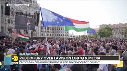 Budapest: around 15,000 protesters flock to the streets against PM Viktor Orban News Clip