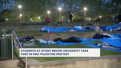Students at Stony Brook University take part in pro-Palestinian protest News Clip