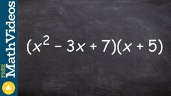 How to use box method to determine the product of a trinomial and a binomial Instructional Video