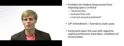Criminal Law Protections of the 8th Amendment Instructional Video
