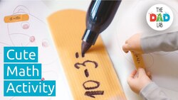 Preschool Math Activity with Patches and a Teddy Instructional Video