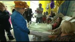 Queen visits the wounded at Royal Manchester Children's Hospital News Clip