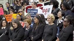 “Say No to Kavanaugh” – Protesters demand congress vote No to Kavanaugh - NYC Stock Footage