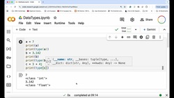 Python Lesson 5: DataTypes Instructional Video