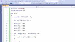 C++ Developer - Built-In Arrays Instructional Video