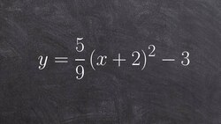 How to find the y intercept of a quadratic in vertex form Instructional Video