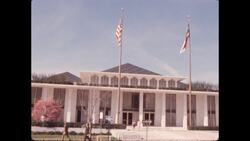 1970s: Front of N.C. Legislative Building. Stock Footage