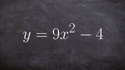 Solving a quadratic by solving using the difference of two squares Instructional Video