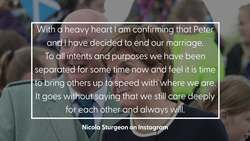 Nicola Sturgeon announces end of marriage to Peter Murrell News Clip