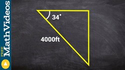 Using trig properties and the angle of depression to solve a word problem Instructional Video