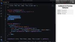 Modern JavaScript from the Beginning - Second Edition - Callback to Promise Refactor Instructional Video