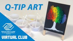 Q-Tip Art: How To Create A Colorful Tree Instructional Video