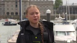Greta Thunberg sets sail for UN summit News Clip