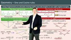 Calculating Missing Angles and Side Lengths in Non-Right Angle Triangles Instructional Video