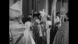 Ethiopian Emperor Haile Selassie celebrates the 25th anniversary of his coronation and introduces a new constitution guaranteeing the right to vote News Clip