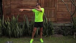 Man preparing for sports recreation. Stock Footage