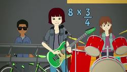 Multipling Whole Numbers by Fractions Instructional Video