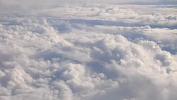 Flight above the clouds in 4k Stock Footage