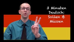 Sollen & Müssen - 3 Minuten Deutsch #23 - Deutsch lernen Instructional Video