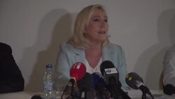 CLEAN : 'I won't back down,' vows Le Pen, heckled during visit to Guadeloupe News Clip