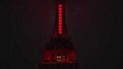 Empire State Building lit up for first responders Instructional Video