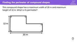 Checking and securing understanding of perimeter for compound shapes Instructional Video