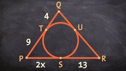 How to find the perimeter of a triangle given a lot of tangent lines Instructional Video