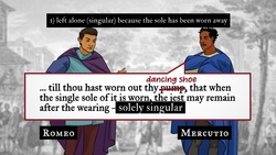 Romeo and Juliet 2.4 Wordplay: “solely singular” Instructional Video