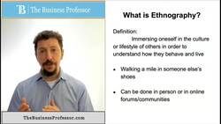 Marketing - What is Ethnography Instructional Video