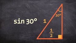 Using special right triangles and trig to find the value of sind 30 degrees Instructional Video