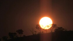 Sunrise over Mornington sanctuary Stock Footage