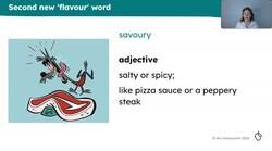 Rich vocabulary associated with flavour Instructional Video