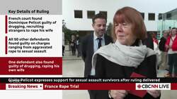 Gisèle Pelicot expresses support for sexual assault survivors after ruling delivered News Clip