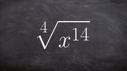 Learn how to simplify 4th root of a variable exponent using prime factorization Instructional Video