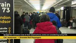 Stranded Via Rail passengers faced cramped conditions, out-of-service bathrooms News Clip