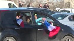 CLEAN : French protesters defy ban to protest against 'anti-freedom measures' News Clip