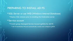 Active Directory with Windows Server 2016 - Preparing AD FS Installation Instructional Video