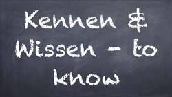 Kennen vs Wissen - German 1 WS Explanation - Deutsch lernen Instructional Video