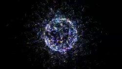 Earth Globe with plexus connected lines Stock Footage