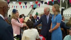 Charles and Camilla attend the Big Jubilee Lunch News Clip