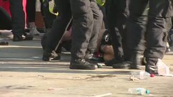 Police make arrests at anti-lockdown protest News Clip