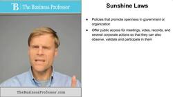 Sunshine Laws Instructional Video