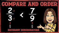 Comparing and Ordering Fractions with Different Denominators Instructional Video